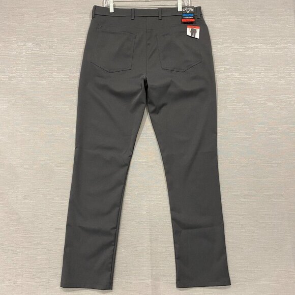 Callaway Golf Pants Mens 34 x 32 Gray Slim Fit Stretch Comfort Waistband - Picture 4 of 16